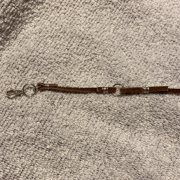 HP⭐️ Handmade Malachite & Sapphire on wire wrapped suede. New - Picture 9 of 11